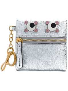 металлизированный кошелек для мелочи Eyes Anya Hindmarch