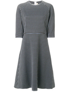 клетчатое платье с юбкой-солнце Marni