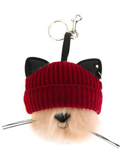 брелок для ключей в виде кошки в шапке Stella McCartney