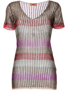 блузка в полоску с металлическим отблеском Missoni