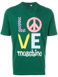 футболка Peace and Love Love Moschino