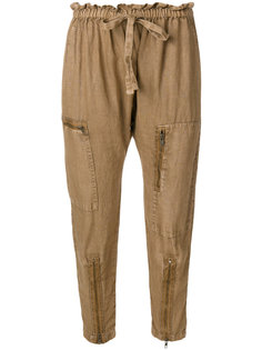 брюки с эластичным поясом и отделкой молниями Current/Elliott