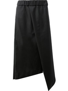 асимметричные укороченные брюки фасона "фартук" Moohong