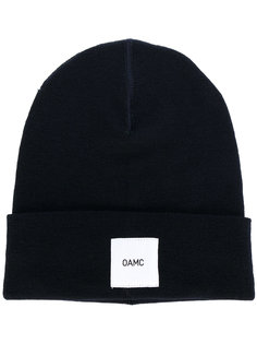 шапка-бини с заплаткой с логотипом Oamc