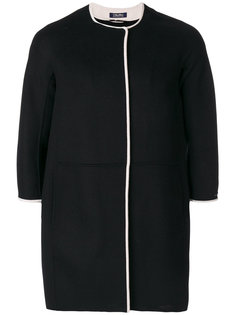 пальто с круглым вырезом и укороченными рукавами S Max Mara