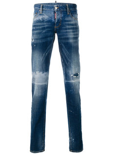 узкие рваные джинсы Dsquared2