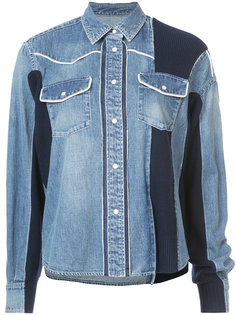 джинсовая куртка с панельным дизайном Sacai