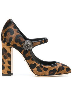 туфли-лодочки с леопардовым принтом Mary Jane Dolce & Gabbana