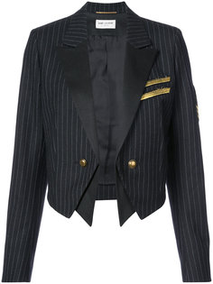 укороченный пиджак в стиле милитари Saint Laurent