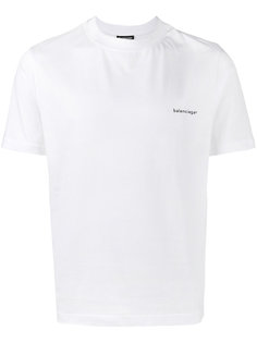 белая футболка с логотипом Balenciaga