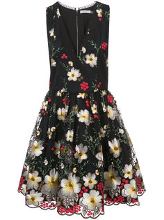платье с цветочной вышивкой Alice+Olivia