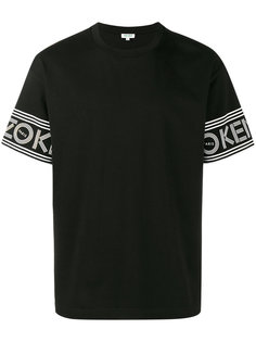футболка с логотипом на рукавах Kenzo