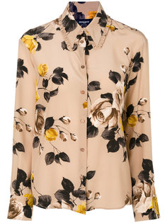 блузка с принтом с розами Rochas