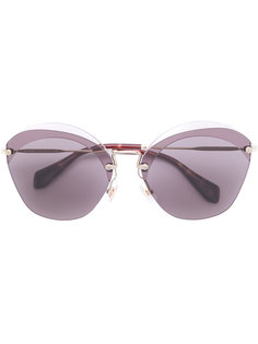 солнцезащитные очки в оправе кошачий глаз Miu Miu Eyewear