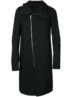 пальто со смещенной молнией Rick Owens