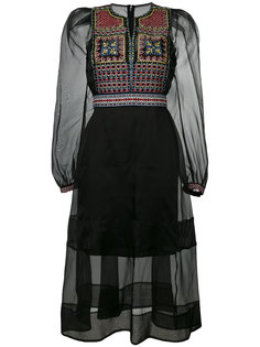 платье из органзы с вышивкой  Miahatami