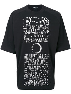 футболка с искаженным текстовым принтом Y-3