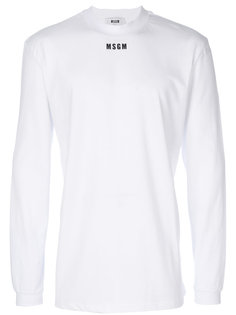 толстовка с принтом логотипа MSGM