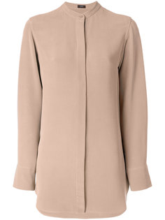 блузка на пуговицах с круглым вырезом  Joseph