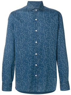 рубашка с цветочной вышивкой Barba
