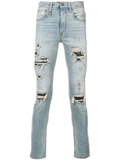 узкие джинсы с протертостями R13