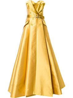 платье с деталью в виде жакета с ремнем Alexis Mabille