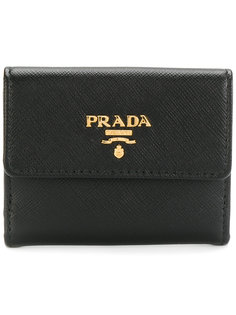 кошелек с бляшкой с логотипом Prada