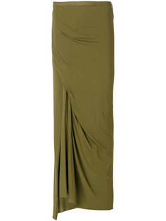 юбка макси с драпировкой  Rick Owens Lilies