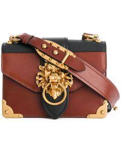 сумка Cahier с украшением в виде льва Prada