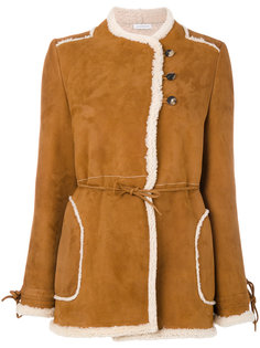 двубортная куртка из овечьей кожи  JW Anderson