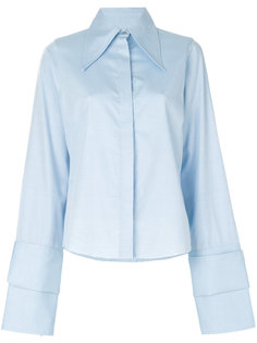 рубашка с необработанным подолом Marquesalmeida Marquesalmeida