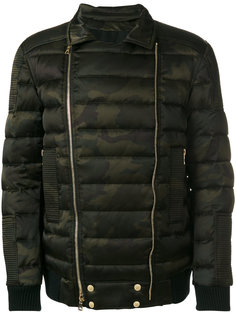 камуфляжный пуховик Balmain