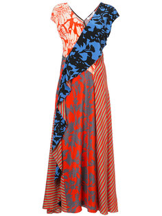 асимметричное платье с цветочным принтом Dvf Diane Von Furstenberg