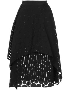 многослойная юбка с узором Dvf Diane Von Furstenberg