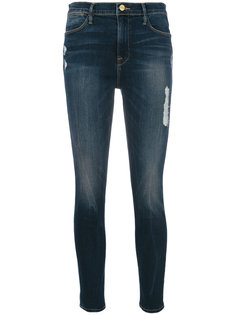 укороченные расклешенные джинсы Frame Denim