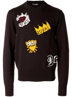 свитер с нашивками Dolce & Gabbana