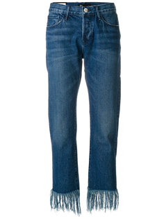джинсы с бахромой  3X1