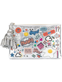 клатч Stickers Anya Hindmarch