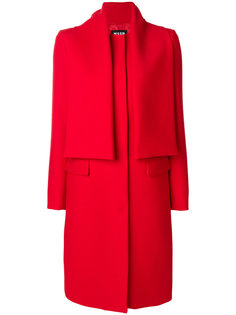 пальто с накладной панелью MSGM