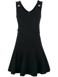 платье с пуговицами и оборкой  Versus