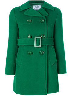 двубортное пальто Prada