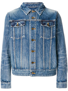 куртка Jean  с вышивкой фламинго Saint Laurent