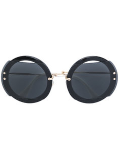 солнцезащитные очки в круглой оправе Miu Miu Eyewear