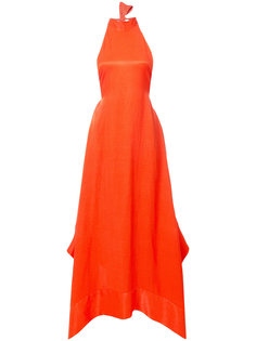вечернее платье с вырезом-петлей халтер Solace London