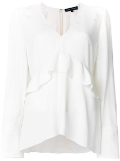 блузка с длинными рукавами и V-образным вырезом Proenza Schouler