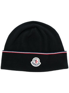 трикотажная шапка с логотипом Moncler