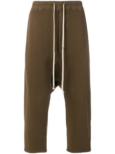 укороченные брюки с эластичным поясом Rick Owens DRKSHDW