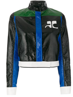 куртка с контрастными полосками  Courrèges