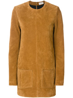 фактурное короткое платье  Saint Laurent