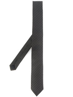 жаккардовый галстук в горошек Saint Laurent
